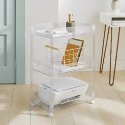 3 Tier Clear Storage Cart - Brightroom™
