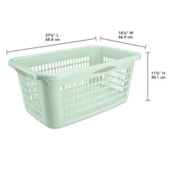 2bu Laundry Basket Green - Brightroom™: Portable Plastic Clothes Organizer With Built-In Handles, 70.4L Capacity -Smart Nest Store GUEST bf6d6838 7b62 4ace b231 ccf3540e846b