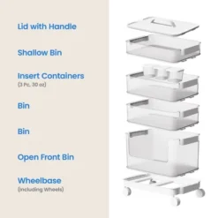 7pc Click In Place Rolling Storage Cart Kit Plastic Storage Home And Office Organization - Brightroom™ 15 7pc Click In Place Rolling Storage Cart Kit Plastic Storage Home And Office Organization - Brightroom™ -Smart Nest Store GUEST c32d2d4f 9529 4084 96c1 6698a5675dd8