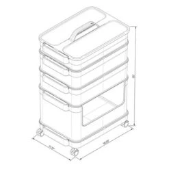 7pc Click In Place Rolling Storage Cart Kit Plastic Storage Home And Office Organization - Brightroom™ 18 7pc Click In Place Rolling Storage Cart Kit Plastic Storage Home And Office Organization - Brightroom™ -Smart Nest Store GUEST c5786d44 4ef3 4b76 80be 528844522b2f