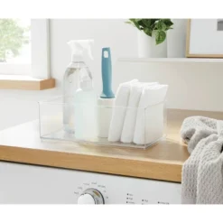 12" X 6" X 4" All Purpose Storage 1/2 Storage Bin - Brightroom™: Clear Plastic Decorative Container, No Assembly Required -Smart Nest Store GUEST c9536262 b5ce 4303 9455 f10d7d6b7fbc