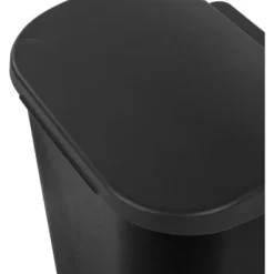 11.3gal Lift Top Waste Basket Black - Brightroom™: Kitchen Trash Can, Fingerprint-Resistant, Indoor Trash Bin -Smart Nest Store GUEST ce8d910b 16ed 43ec 8492 683a30edbc45