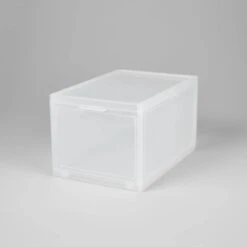 Small Stackable Bins Front Opening Clear Plastic - Brightroom™ -Smart Nest Store GUEST d14984ec d883 4043 91a2 cad190d9ba3c