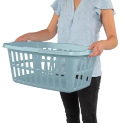 1.5 Bu Laundry Basket Pewter Aqua - Brightroom™ -Smart Nest Store GUEST d1e167dc 03c7 4e65 9f5f eeafe3ff4abd