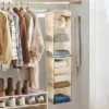 6 Shelf Hanging Closet Organizer Tan - Brightroom™