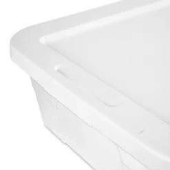 28qt Clear Under Bed Storage Box White - Brightroom™ -Smart Nest Store GUEST db6b2c9d 4c14 48e0 93e2 fe7f0d58bdba