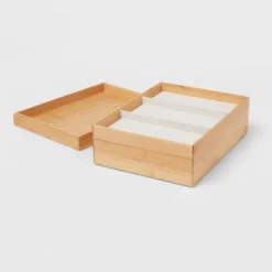 9" X 12" Stackable Bamboo Accessory Tray - Brightroom™ -Smart Nest Store GUEST dbfe0d6f 1c5b 4ccd a8a9 a879eda1c6a5