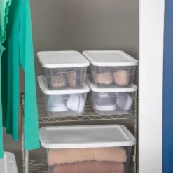 16qt Clear Storage Box With Lid White - Brightroom™ -Smart Nest Store GUEST dd4a902d 1a81 4b1e 86b2 8104be4803d1