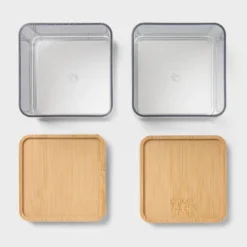Extra Small Clear Canister With Bamboo Lid 2pk - Brightroom™ -Smart Nest Store GUEST e27f3987 e43e 451b b700 38e9c2ad6fdb