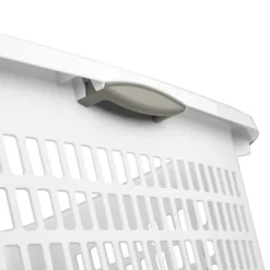 2bu Laundry Basket White - Brightroom™: Portable Plastic Clothes Organizer With Built-In Handles, 70.4L Capacity -Smart Nest Store GUEST f2f06d4f 7587 4d83 b1eb a1e157bef589