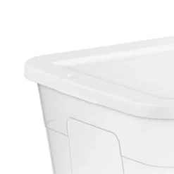 56qt Clear Non-Latching Storage Box With White Lid - Brightroom™ -Smart Nest Store GUEST f7f3cdc5 96e4 4e69 adb0 5b41364d564f