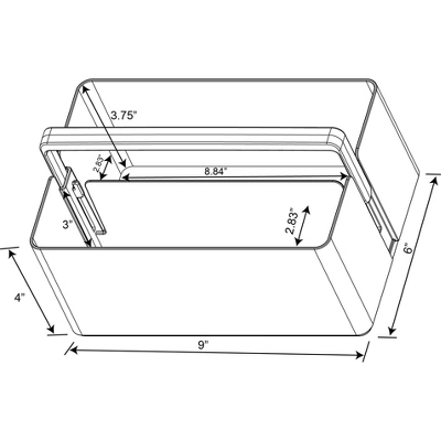 Divided Bath Caddy Clear - Brightroom™ 4 Divided Bath Caddy Clear - Brightroom™ - Image 4