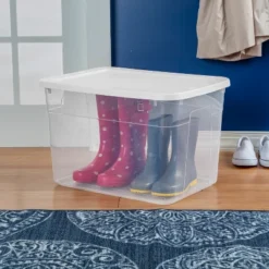 70qt Clear Storage Box With White Lid - Brightroom™ -Smart Nest Store GUEST ffb54947 63f4 4e3a 87d5 725e3277fd23